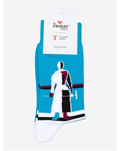 Носки с рисунками St.Friday Socks, Девушка с веслом, Синий St. friday