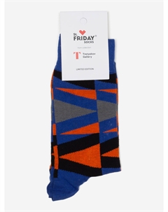 Носки с рисунками St.Friday Socks, Эскиз, Синий St. friday