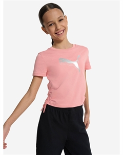 Футболка для девочек Metallic Knotted, Розовый Puma
