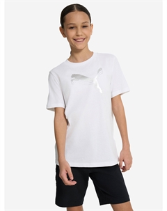 Футболка для девочек Metallic, Белый Puma