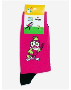 Носки с рисунками St.Friday Socks, Свободу попугаям, Розовый St. friday