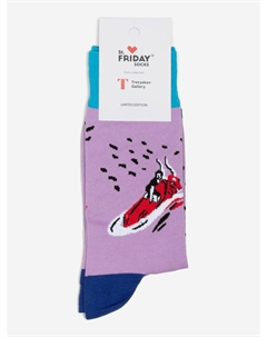 Носки с рисунками St.Friday Socks, Похищение европы, Розовый St. friday