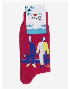 Носки St.Friday Socks x Русский Музей, Спортсмены, Малевич, Красный St. friday