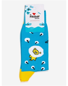 Носки с рисунками St.Friday Socks, Надуванчиковый мишка, Голубой St. friday