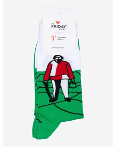 Носки с рисунками St.Friday Socks, На сенокосе, Зеленый St. friday