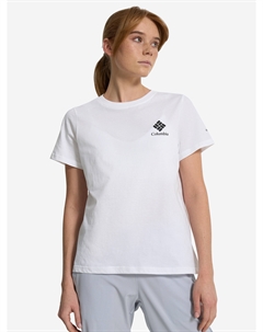 Футболка женская Rolling Bend Graphic Ss, Белый Columbia
