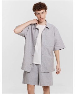 Комплект мужской серый: рубашка, шорты Mark formelle