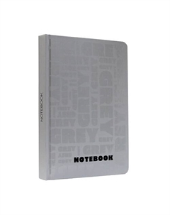 Ежедневник недатированный Total Grey 2, в клетку, твердая обложка Myart