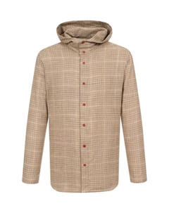 Рубашка из шерсти и шелка Kiton