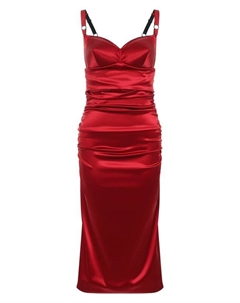 Атласное платье Dolce&gabbana