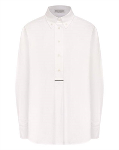 Хлопковая рубашка Brunello cucinelli