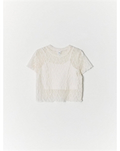 Укороченный кружевной топ для девочек Sela