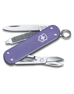 Складной нож Classic SD Alox Electric Lavender, функций: 5, 58мм, коробка подарочная Victorinox