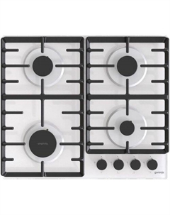 Газовая варочная панель Gorenje GT642SYW, 4 конфорки, закаленное стекло, белый