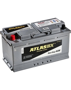 Автомобильный аккумулятор AGM 95 Ач прямая полярность L5 Atlas