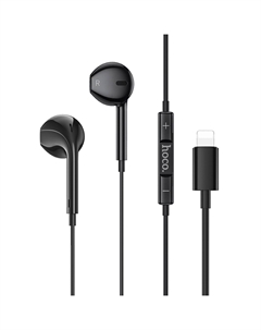 Проводная гарнитура M111, Lightning, черный Hoco