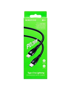 Кабель Lightning 8-pin-USB Type-C, 1м, черный Apple BX61 (133851)