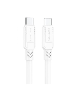 Кабель USB Type-C-USB Type-C, 3А, 60 Вт, 1 м, белый, Borofone BX81 Goodway