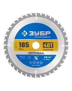 Диск пильный по дереву 185х20х1,6 мм 40 зубьев (36903-185-20-40_z01) Зубр
