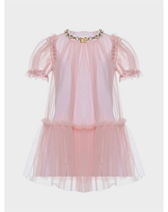 Платье со стразами, розовая Dolce&gabbana