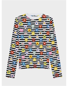 Толстовка в полоску с цветочным принтом Stella mccartney