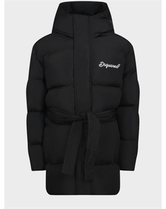 Черная куртка с поясом Dsquared2