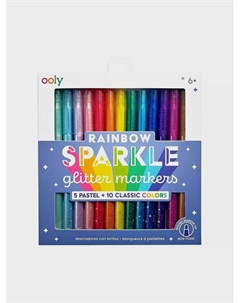 Фломастеры с блестками, 15 цветов Ooly