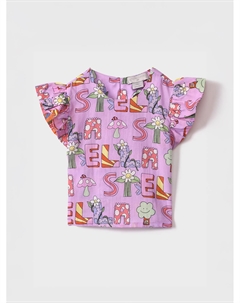 Топ с рукавами-крылышками Stella mccartney