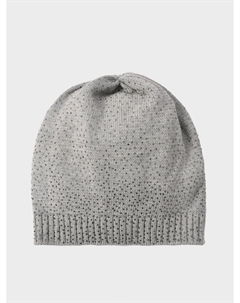 Серая шапка со стразами Regina