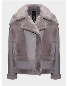 Дубленка серого цвета Blancha