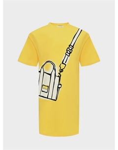 Платье с имитацией сумки через плечо, желтое Marc jacobs