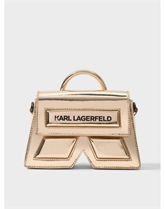 Сумка с лого, золотая Karl lagerfeld