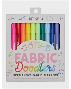 Фломастеры перманентные для ткани, 12 штук Ooly