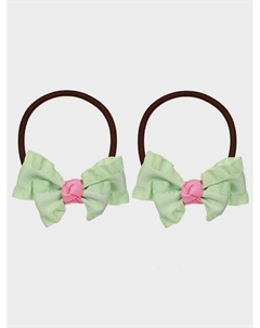 Резинка для волос зеленая с воланом, 2 шт Tais