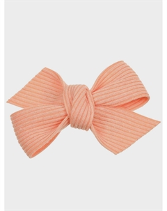 Заколка для волос бантик, персиковая Tais