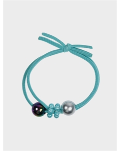 Резинка для волос с бусинами, бирюзовая Tais