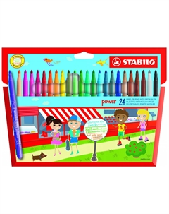 Набор фломастеров Power, 24 цвета Stabilo