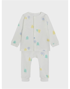 Пижама толстовка+брючки, принт елочки Bamboobebe