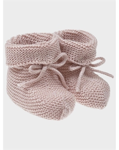 Розовые вязаные пинетки Paz rodriguez