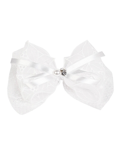 Белая резинка-бант для волос Tais