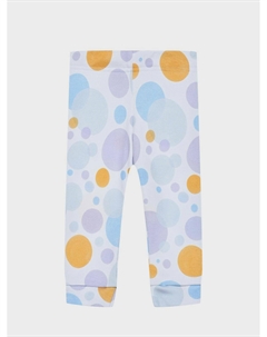 Брюки со сплошным принтом разноцветных пузырей, сиреневые Tony tots