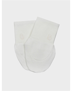 Пинетки с лого, белые Bamboobebe