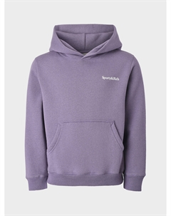 Толстовка-худи с принтом "Health is Wealth" на флисе Sporty & rich