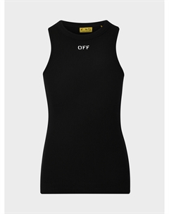 Майка с круглым вырезом и лого на груди Off-white