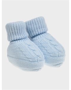 Пинетки с вязкой "косы" из шерсти Tomax