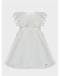 Платье с кружевной рюшей, белое Baby a.