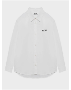 Рубашка с принтом "штрихкод" на спине Moschino