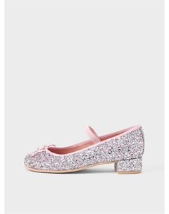 Туфли с глиттером, розовые Pretty ballerinas