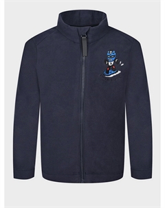 Темно-синя флисовая кофта с вышивкой Poivre blanc