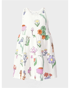 Платье с принтом "цветы и грибы" Stella mccartney